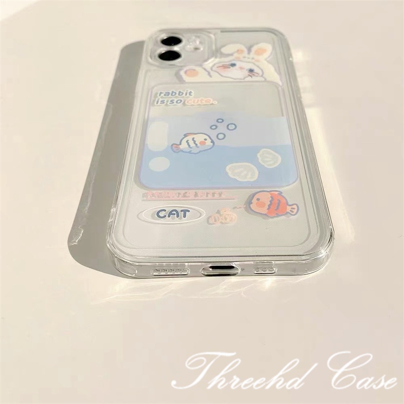 Ốp Điện Thoại Mềm Chống Sốc In Hình Thỏ Dễ Thương Cho iPhone 14 13 12 11 Pro Max SE2020 X Xr Xs Max 8 7 6 6s Plus