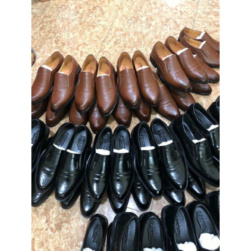 Giày tây nam không dây [Bảo hành 2 năm] Dáng công sở cao cấp da thật thanh lí giá giá rẻ vô địch