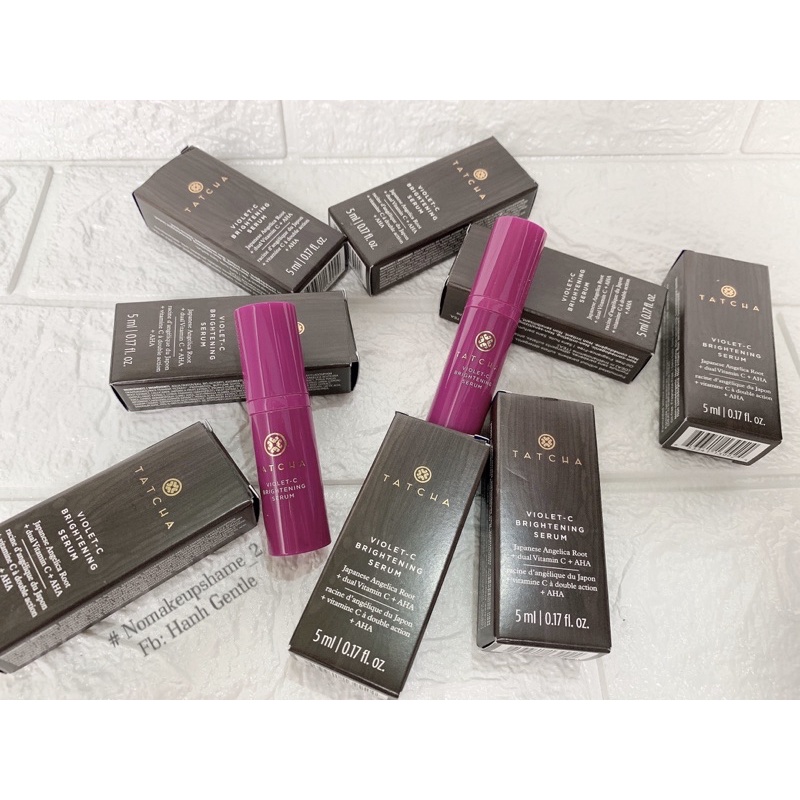 Tinh chất sáng da giảm thâm TATCHA VIOLET C BRIGHTENING SERUM 20% VITC + 10 % AHA