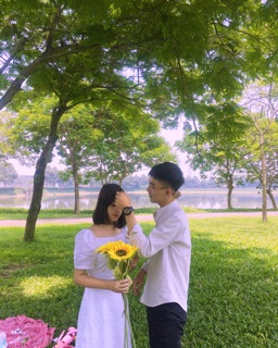 Váy hoa cúc ulzzang ảnh thật