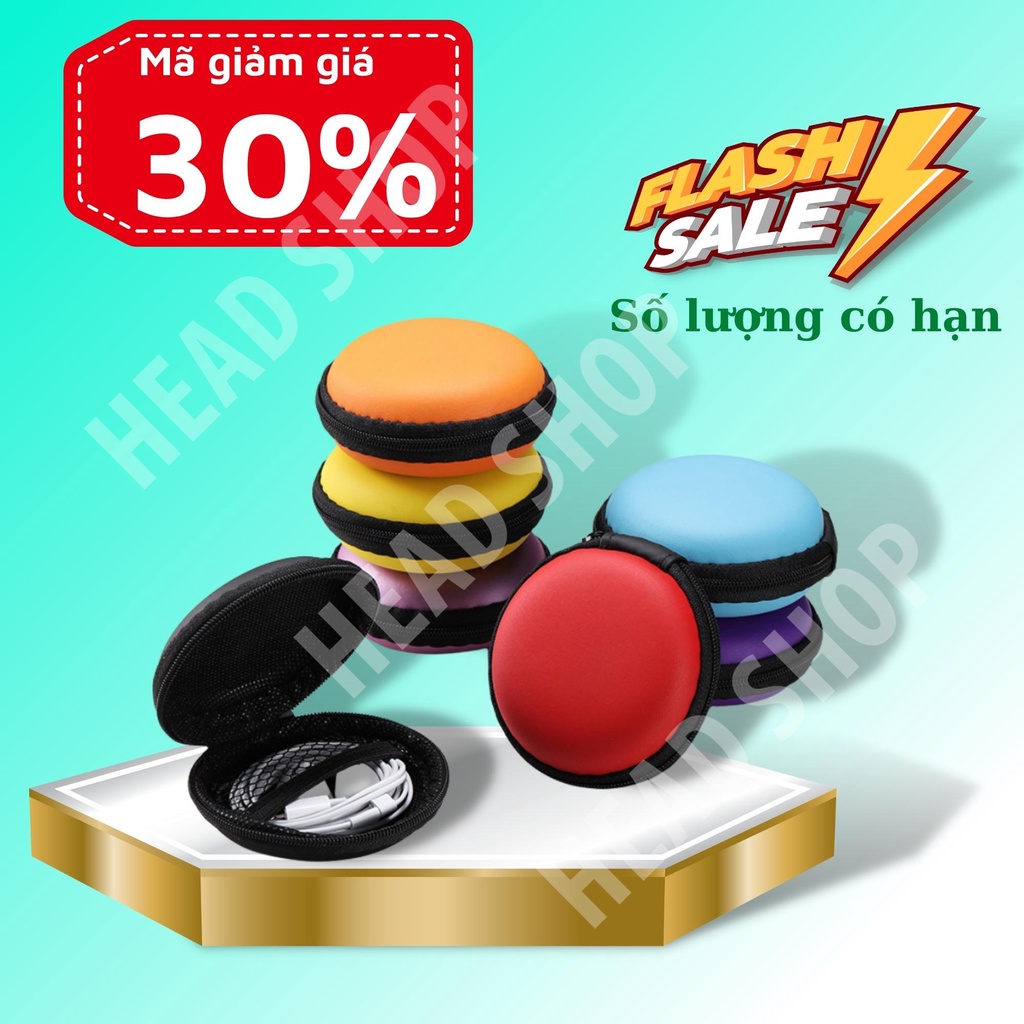 Hộp Đựng Tai Nghe hộp đựng dây sạc củ sạc  HEAD SHOP