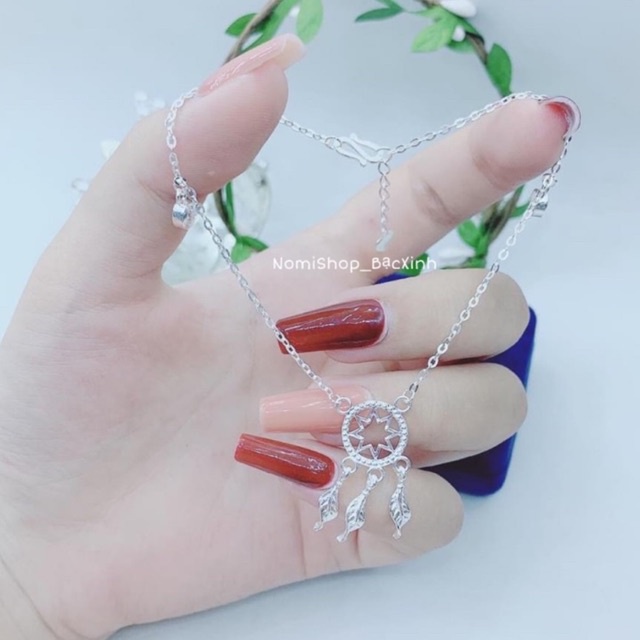 Lắc chân Bạc , thiết kế bắt mặt xinh xắn ngọt ngào Mainomi Shop Bạc Xinh