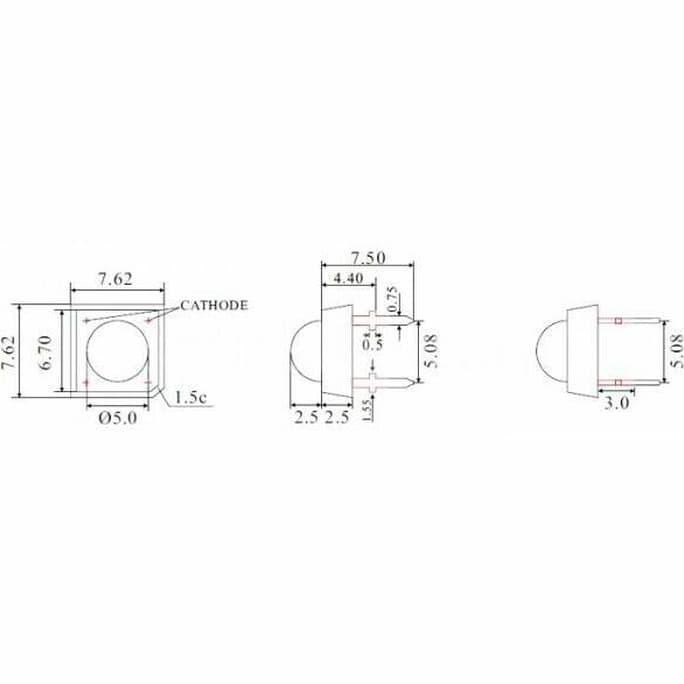 Đèn Led Piranha Siêu Sáng 5mm