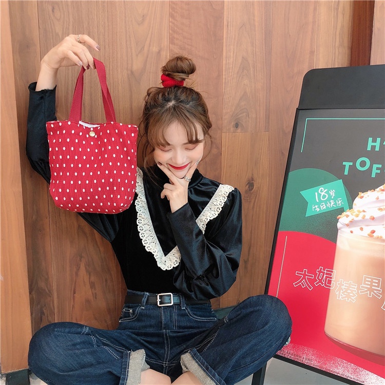 Túi Vải Canvas Mini In Họa Tiết Dễ Thương Dùng Đựng Cơm Trưa Phong Cách Hàn Quốc Túi Nữ Túi Xách Nữ Balo Nữ Túi Túi Tote Rẻtúi Xách Nữ Cao Cấp