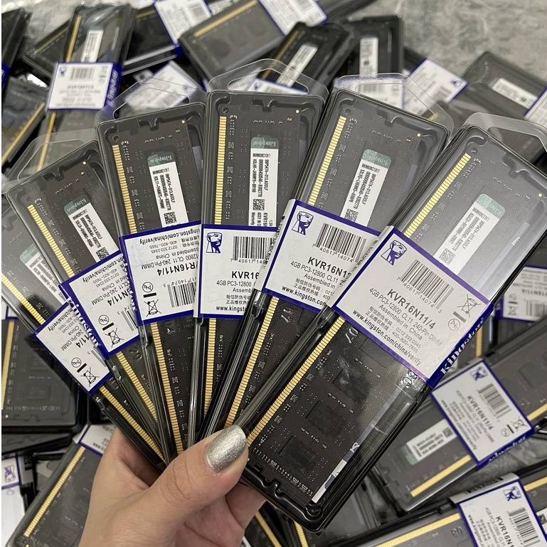Ram Kingston 4GB - 8GB Bus 1600 Bảo hành 3 năm dùng cho PC hàng new