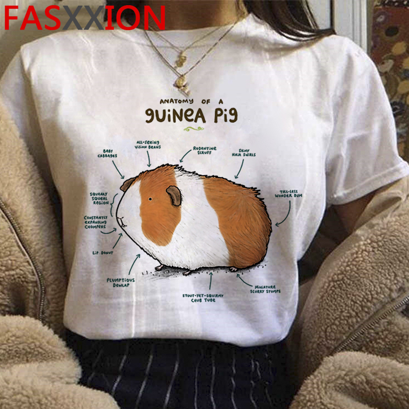 Áo Thun Cotton Tay Ngắn Cổ Tròn In Hình Chuột Hamster Thời Trang Mùa Hè Cho Nữ