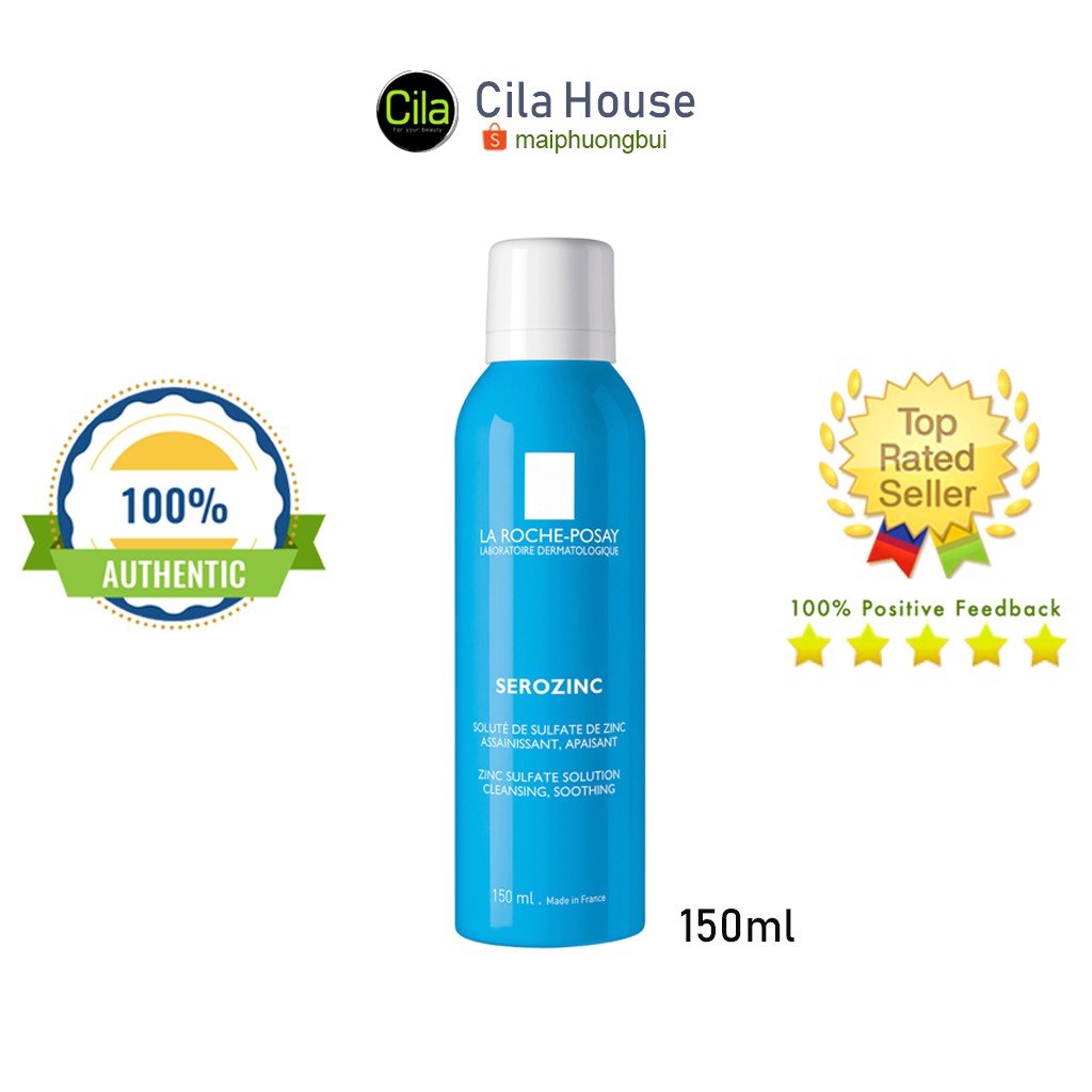 Xịt Khoáng La Roche Posay Serozinc cho da dầu, da mụn, nhạy cảm 150ml - Cila House