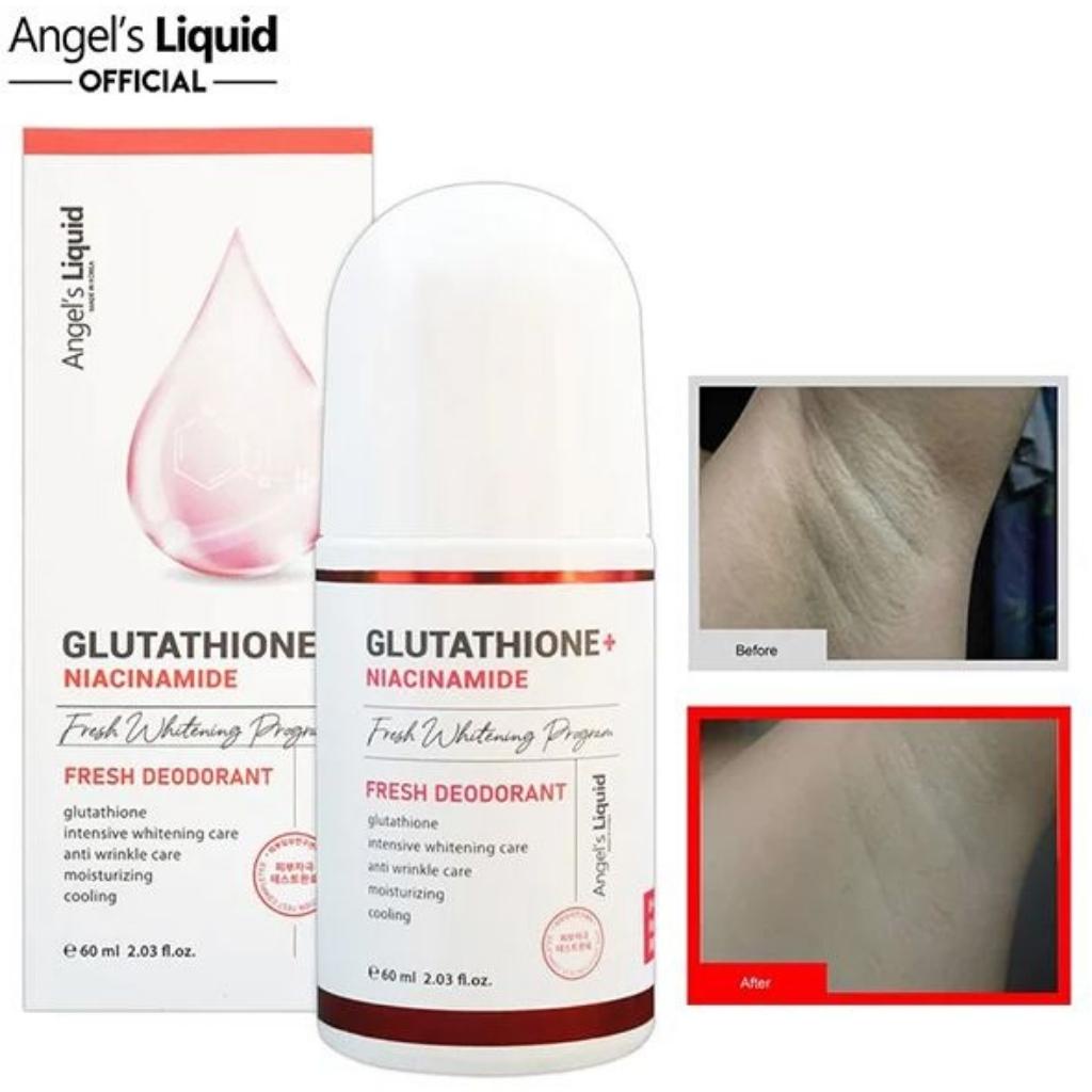 Lăn Khử Mùi Trắng Da Angel's Liquid Plus Niacinamide Fresh Deodorant 60ml