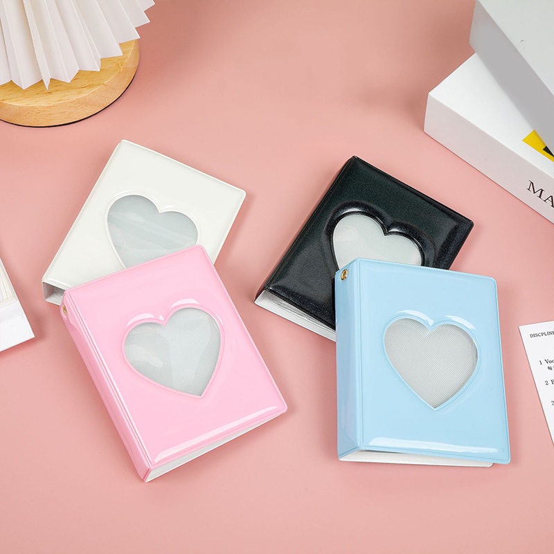 Album Đựng Ảnh 3 inch 32 Ngăn Hình Trái Tim