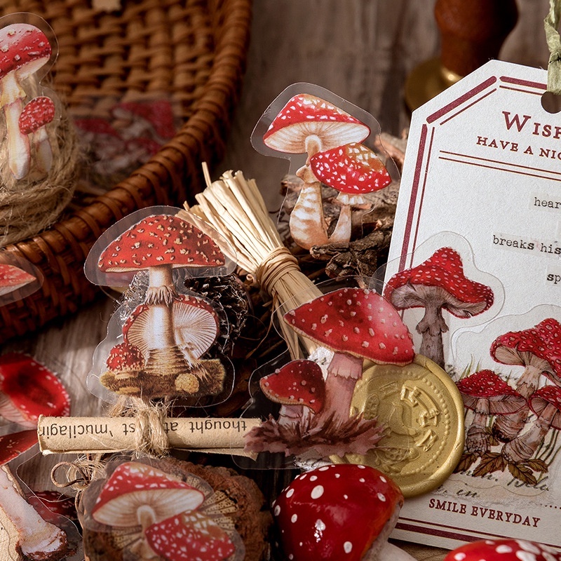 Miếng dán PET hình hoa phong cách cổ điển dùng trang trí sổ tay DIY