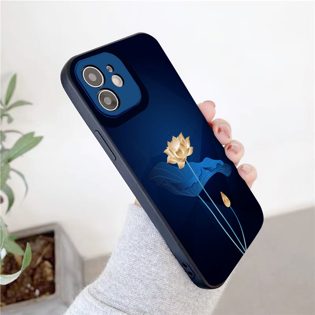 Ốp lưng iphone hoa sen vàng đặc sắc nổi bật ốp iphone chống sốc 13/12/pro/promax/xr/xs/xsmax/6/7/8/se2020