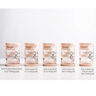 Núm Ti Hegen Chính Hãng Đủ Size Set 2c Fullbox