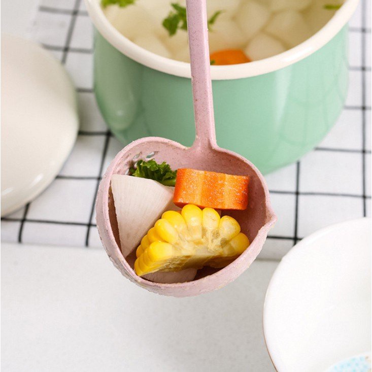 Vá Múc Canh 2in1 Có Lỗ Thoát Nước Tiện Dụng - Thiết Kế Vô Cùng Tiện Dụng Khi Vớt Và Múc Đồ Ăn