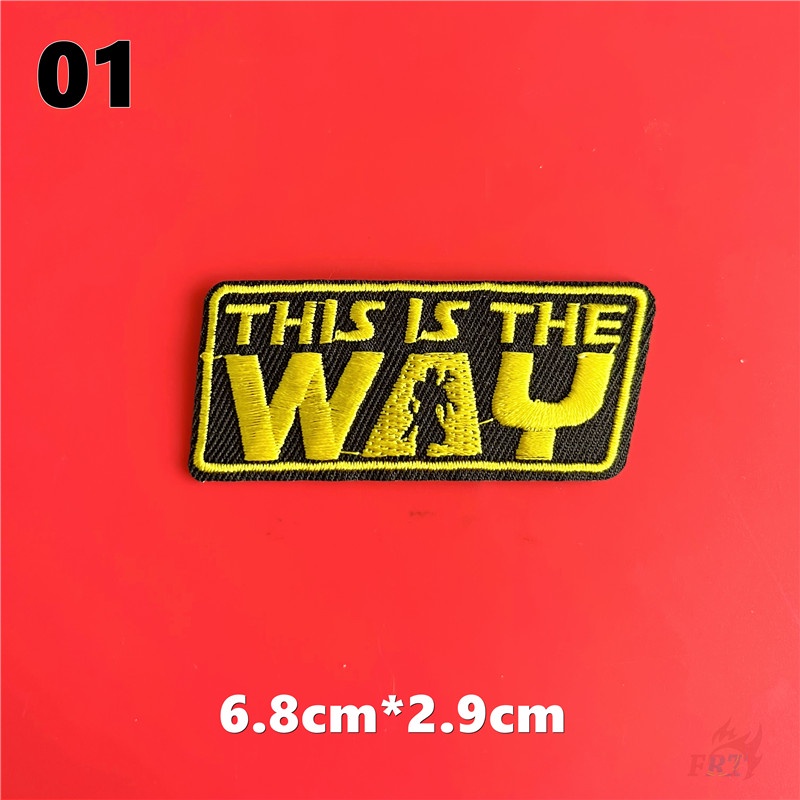 ☸ Miếng Dán Ủi Trang Trí In Hình Star Wars: Trooper Darth / The Mandalorian: Đây Là Miếng Vá ☸ 1 Sticker Ủi Thêu Hình Huy Hiệu