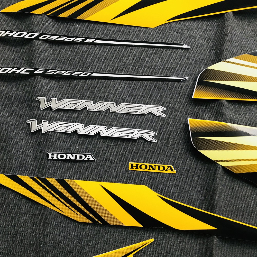 Tem dán XE HONDA WINNER ( MÀU VÀNG )