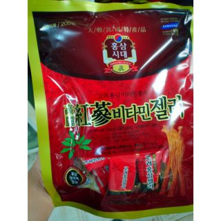 (Chính hãng )Kẹo dẻo hồng sâm vitamin Hàn Quốc gói 200g