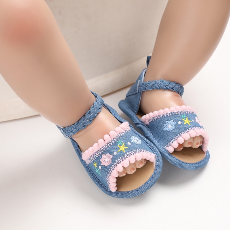 Giày Công Chúa Đế Mềm Xinh Xắn Cho Bé Gái 0-1 Tuổi