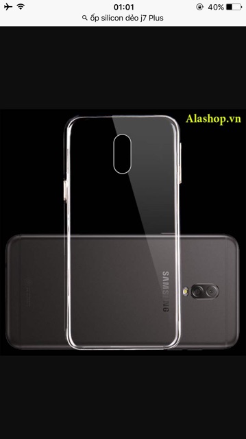 Ốp xilicol dẻo j7 Plus