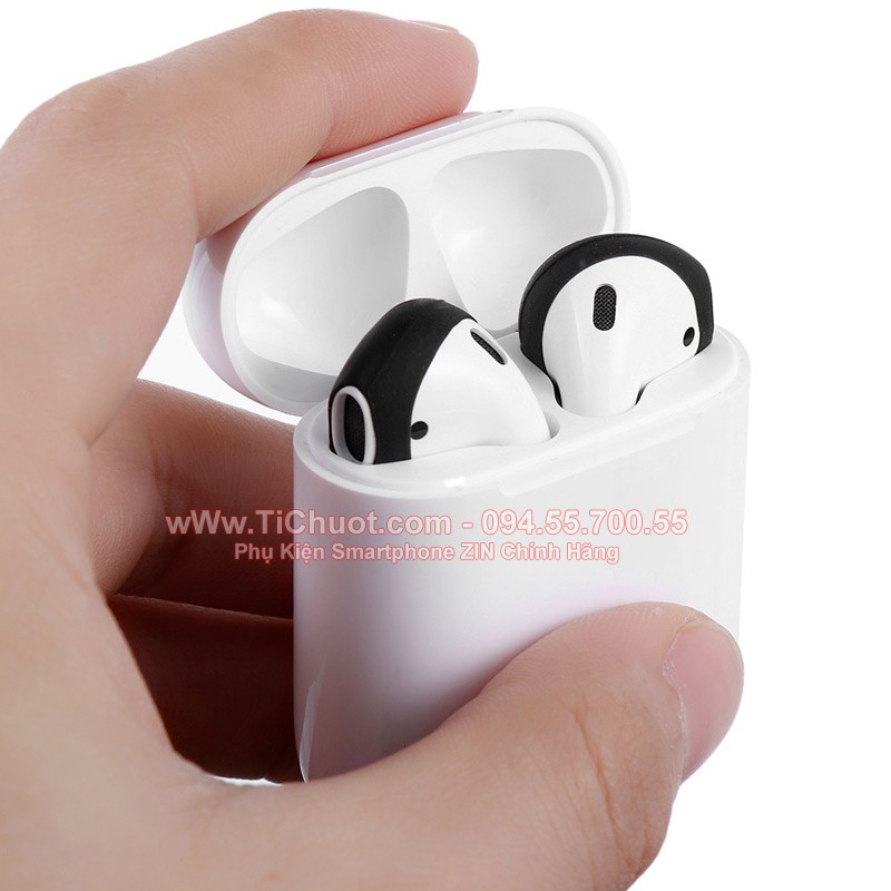 [Siêu Mỏng] Nút cao su bọc Tai Nghe Apple AirPods [Đậy Nắp Hộp Sạc Được]