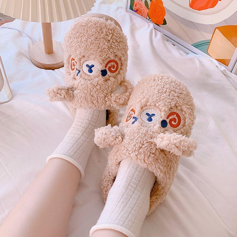 Dép Đi Trong Nhà Hình Thỏ / Gấu Thời Trang Mùa Đông Cho Nữ