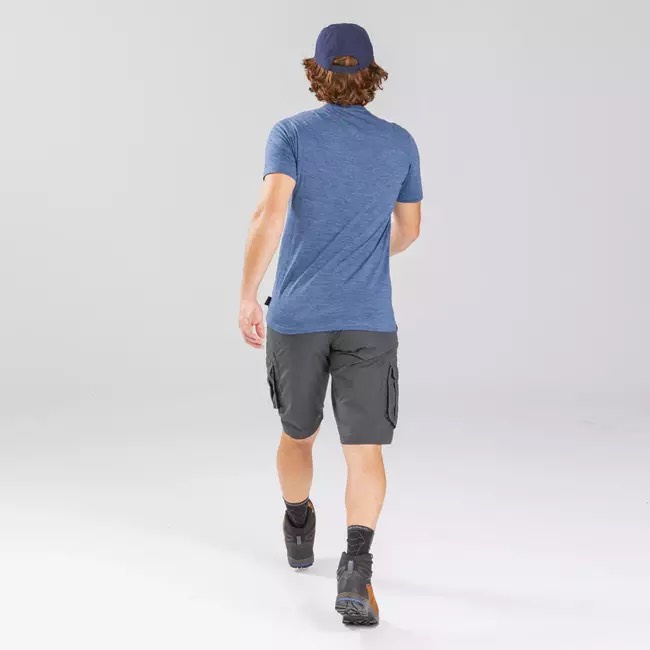 Mũ lưỡi trai, du lịch, leo núi, trekking Travel 100 mềm nhẹ, thoáng khí - Xanh navy - MIRILIK DECA