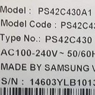 Cao áp 42C430, PS42C430