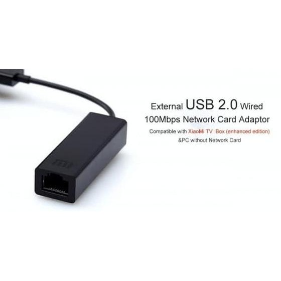 Đầu Chuyển Đổi Usb 2.0 Lan Sang Ethernet Rj45 100mbps Xiaomi