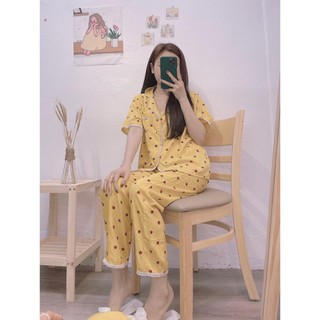 Pijama, bộ đồ mặc nhà họa tiết nhí viền ren hàng cao cấp