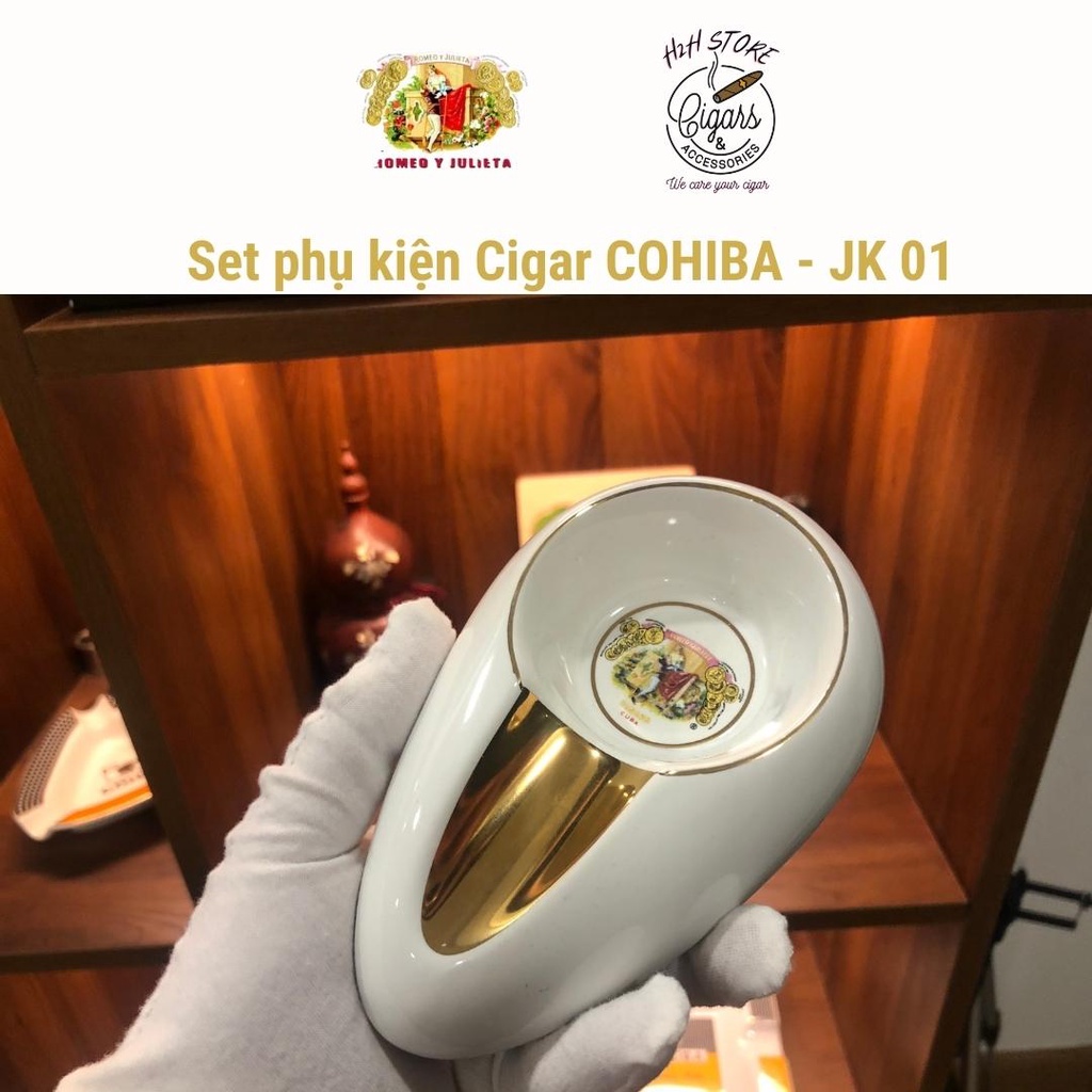 Gạt tàn xì gà, Gạt tàn Cigar KLA-01 1 điếu sứ cao cấp 6 màu năm 2022 - H2H Phụ Kiện Cigar