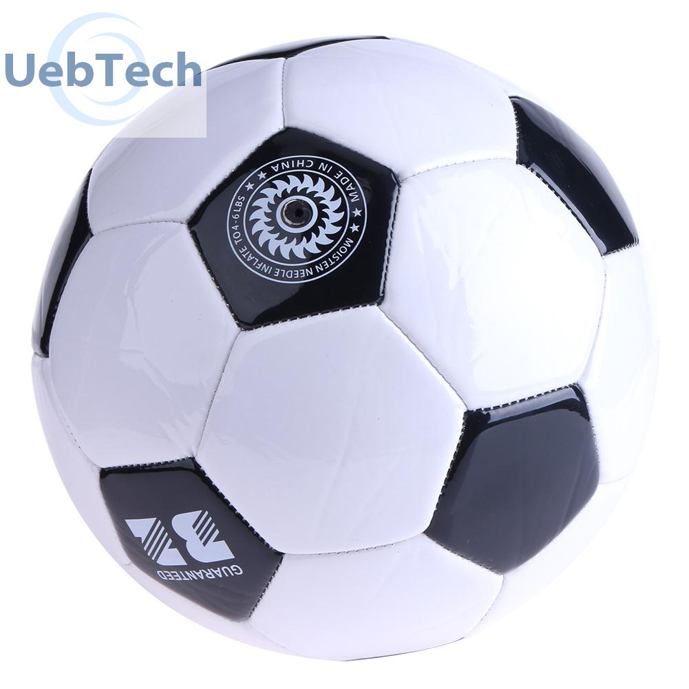 Quả bóng đá mềm màu trắng đen size tiêu chuẩn Uebtech NO.3