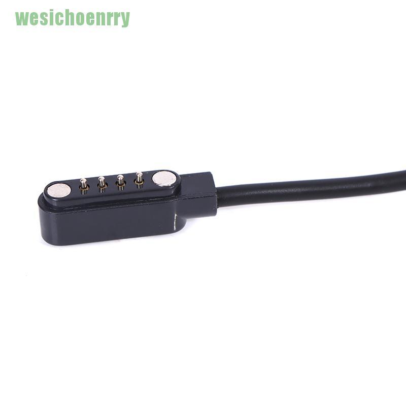 ☆Cáp Sạc Từ Tính 4 Pin 2.54mm Cho Đồng Hồ Thông Minh KW88 GT88
