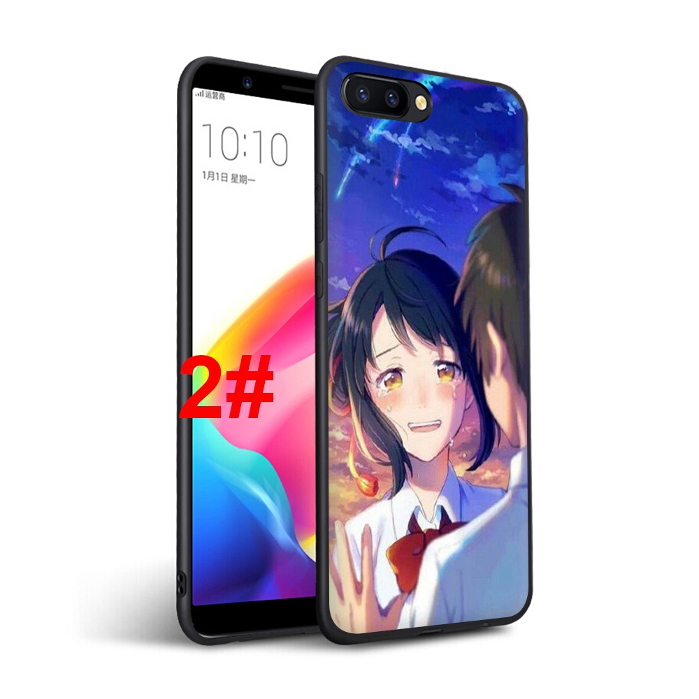 Ốp điện thoại silicon mềm 76F in hình Inuyasha/Your Name cho OPPO A3S A5 A5S A7 A7X A37 A39 A59 A77 A73 A83 F3 F5 F7 F9