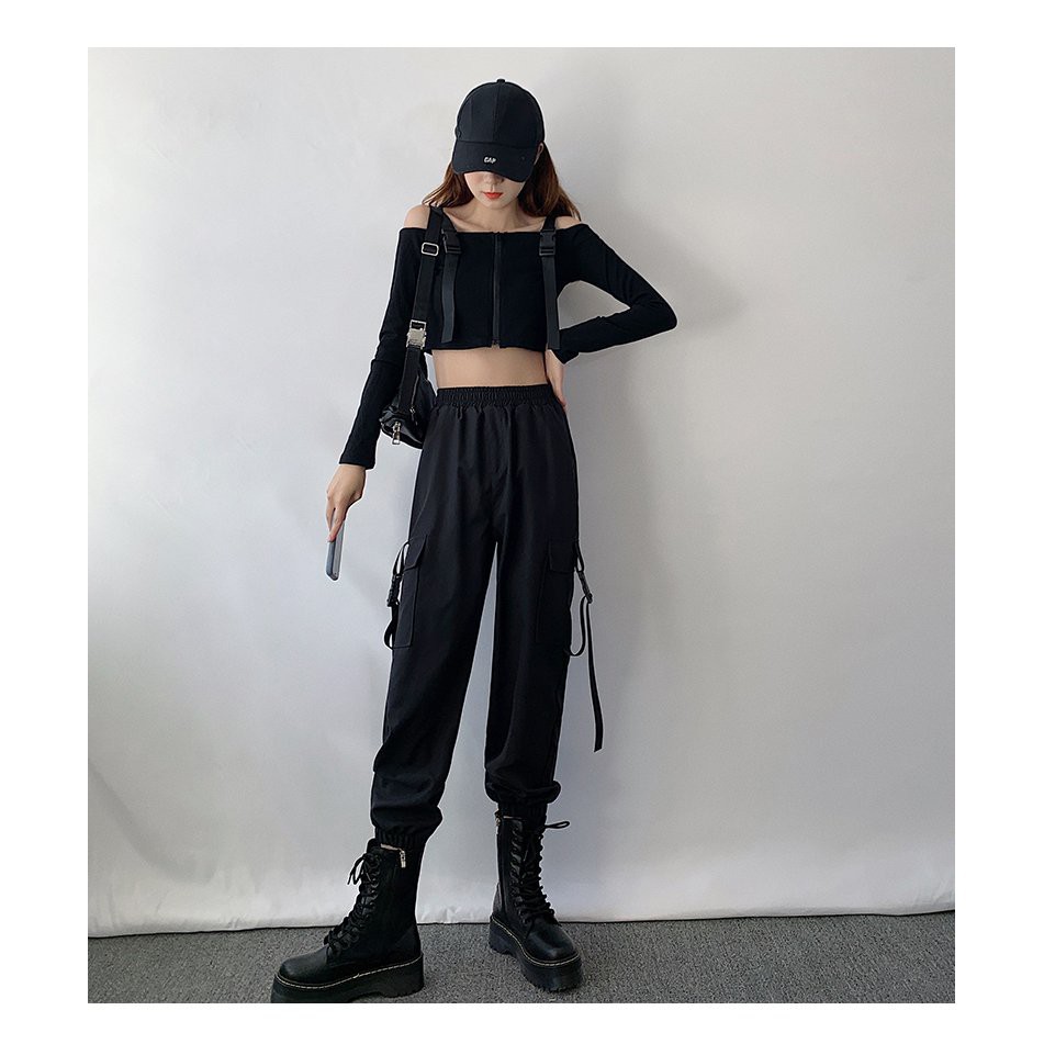 [Mã FASHIONT4WA2 giảm 10K đơn 50K] Quần jogger kaki nam nữ túi hộp phối dây 2 bên/ Quần kaki dáng dài ống suông ulzzang | BigBuy360 - bigbuy360.vn