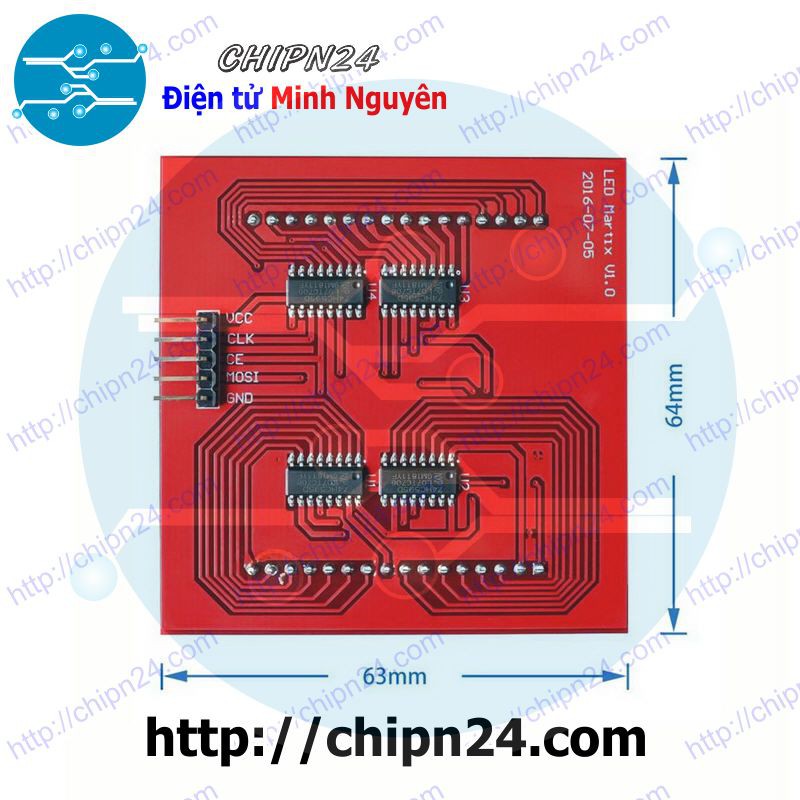 [1 pcs] () Module LED Matrix RGB 8x8 Full Color for Raspberry Pi