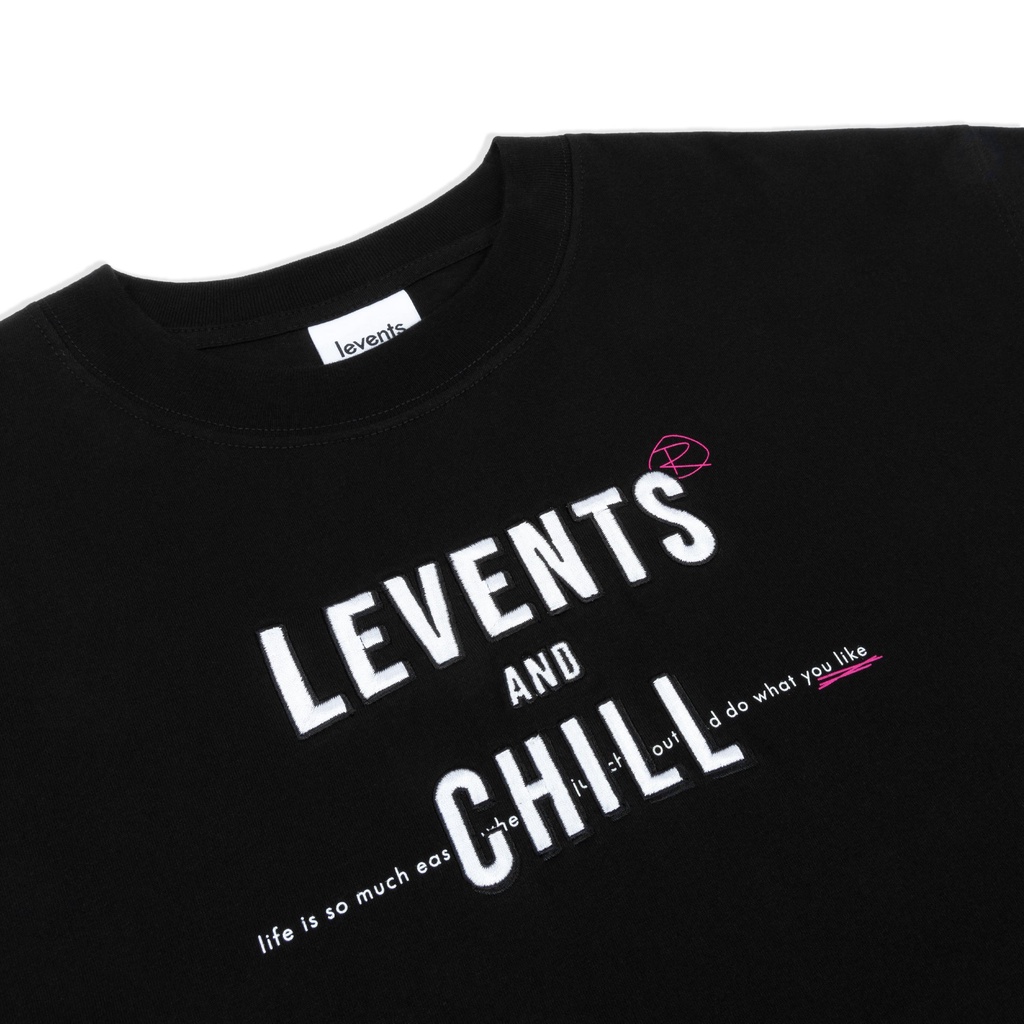 Áo thun LEVENTS & Chill/ Black | BigBuy360 - bigbuy360.vn