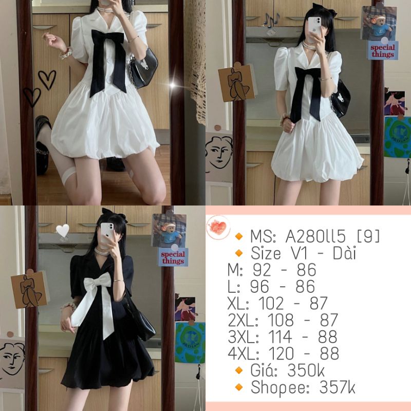 [Order] Đầm Hotgirl Dáng Xoè Xinh Bigsize