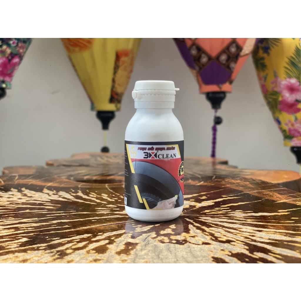 Chai Phục hồi nhựa nhám 3X Clean 50ml chuyên dùng cho nhựa đen nhựa nhám bạc màu, giúp lấy lại màu nhựa