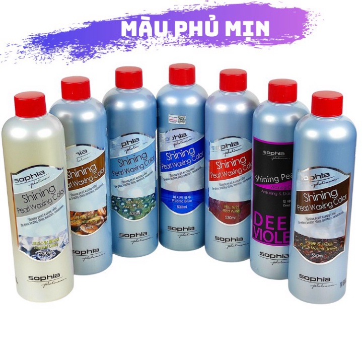 Màu nhuộm Sophia Phủ mịn Phủ bóng không amoniac 500ml