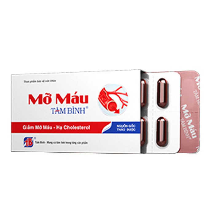 MỠ MÁU TÂM BÌNH – Hỗ trợ giảm mỡ máu, giảm nguy cơ xơ vữa mạch máu, bảo vệ gan, giảm mỡ gan