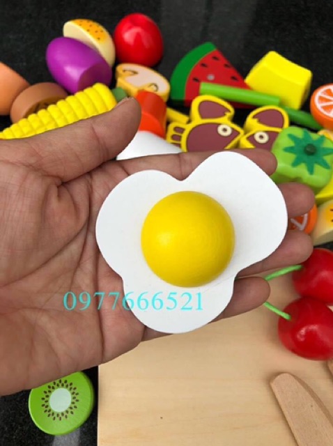 Bộ cắt trái cây gỗ 35 chi tiết