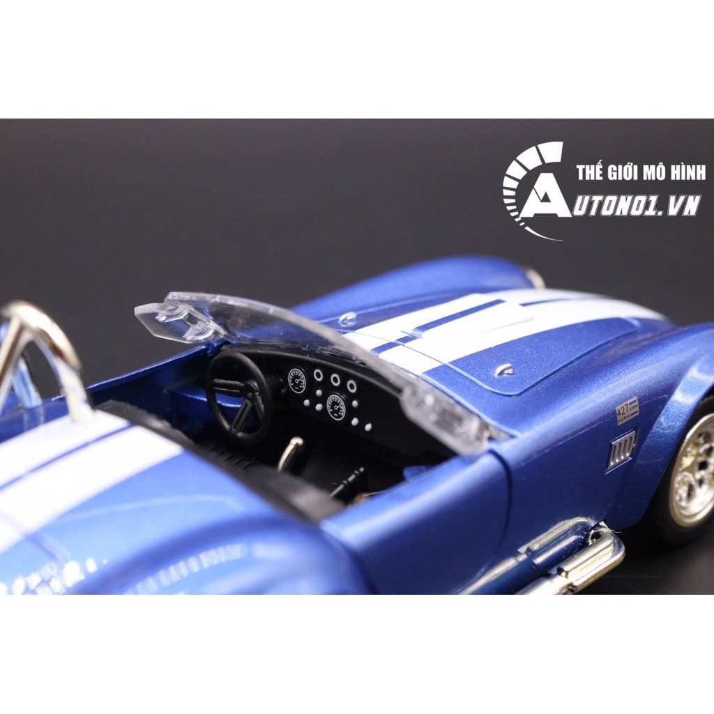 MÔ HÌNH XE SHELBY COBRA BLUE 1:26 MZ KHÔNG HỘP 1252