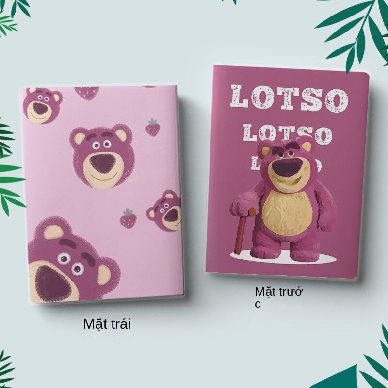 Sổ Tay Khổ A5 Tùy Chỉnh In Hình Gấu Dâu Tây Toy Story Dễ Thương Sáng Tạo