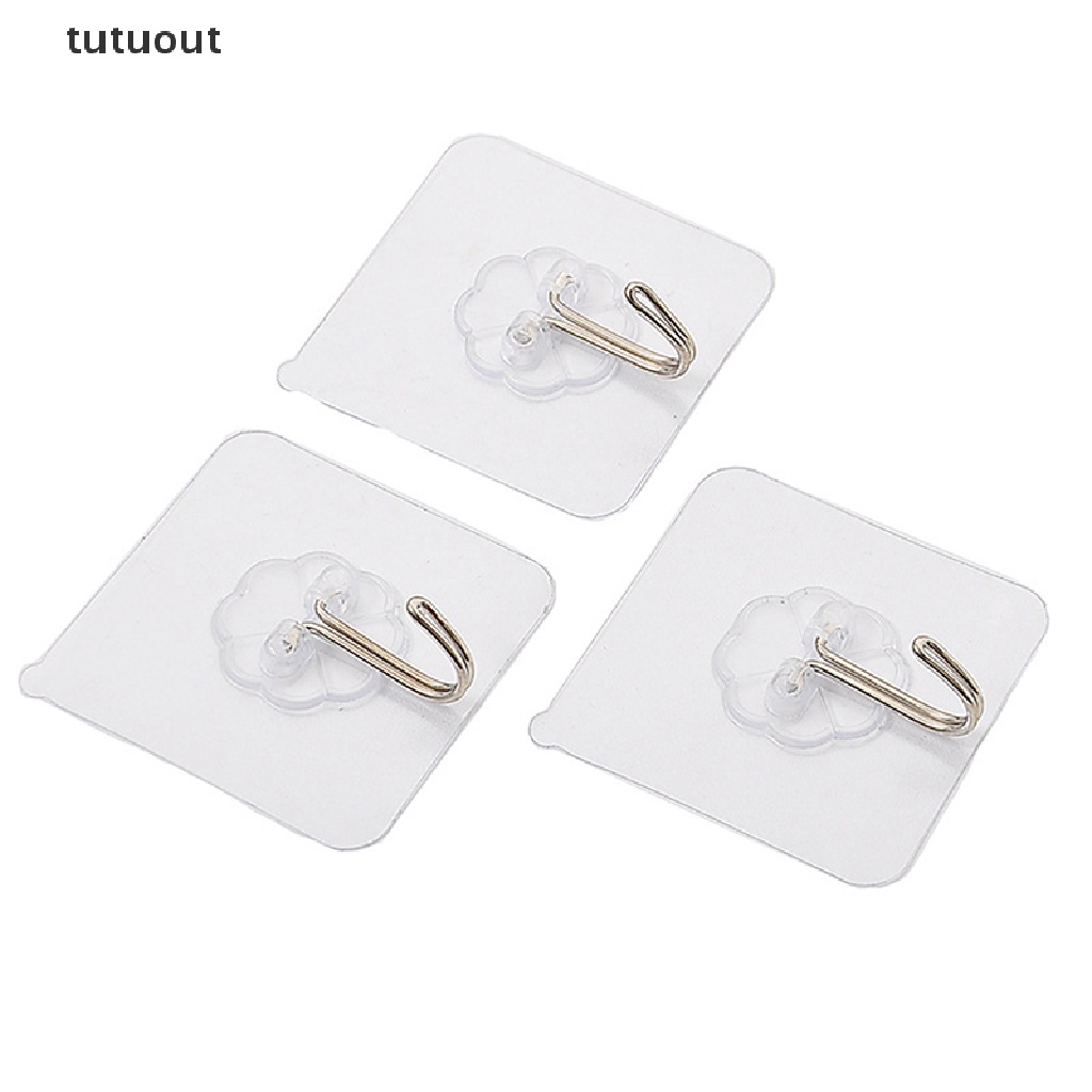 Bộ 10 Móc Treo Tường Tự Dính Chống Dầu Có Thể Tái Sử Dụng
