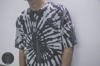 Champion small logo tie dye waxed