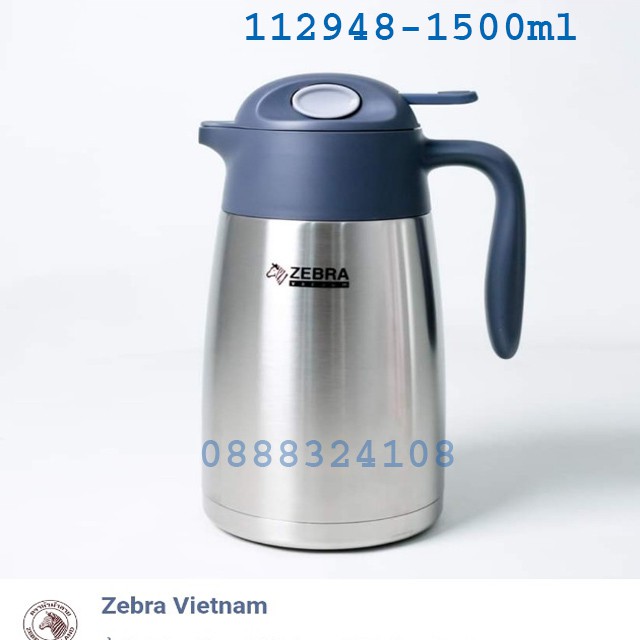 Bình Giữ Nhiệt Inox Zebra Thái Lan Smart III 1500ml, 2000ml-112948-112950