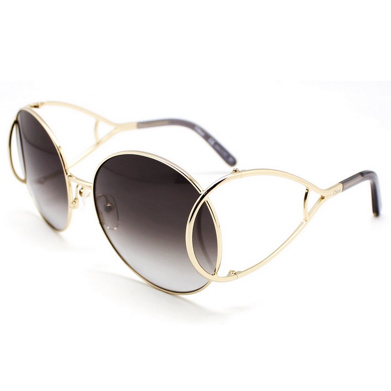 Kính Mát Chloe CE124S 750 60 mắt tròn nâu trà gọng oval