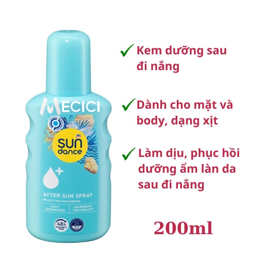 Kem nhả nắng, kem dưỡng sau nắng Sundance nội địa Đức - Shop Mecici