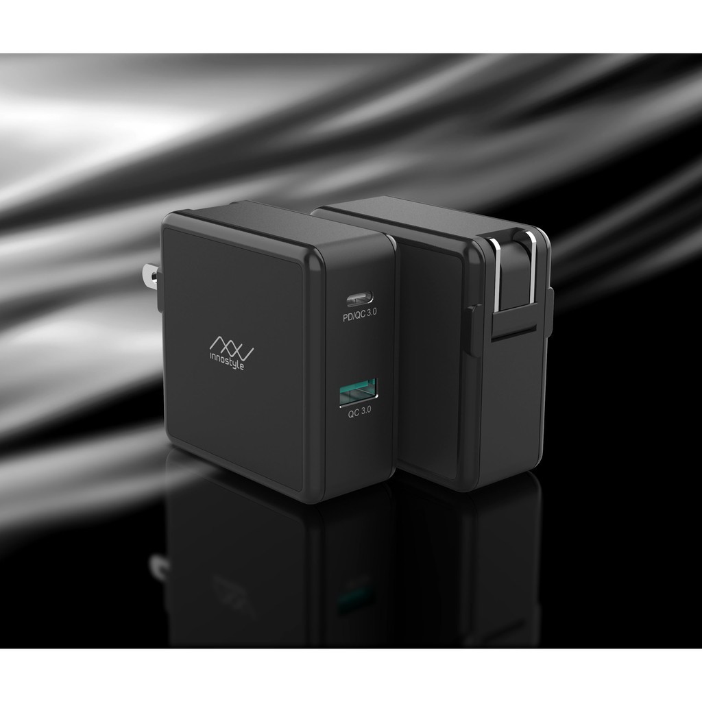 SẠC NHANH INNOSTYLE GOMAX 49.5W USB-C PD 20W/30W + USB-A QC3.0 - IC49PD White - HÀNG CHÍNH HÃNG
