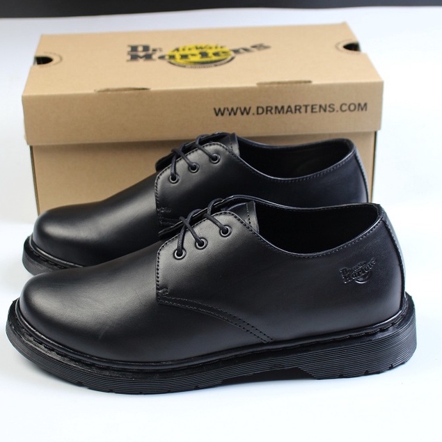 Giày Da Bò 1461 2020 Full Black .Giày Dr.Martens Thailand Chính Hãng