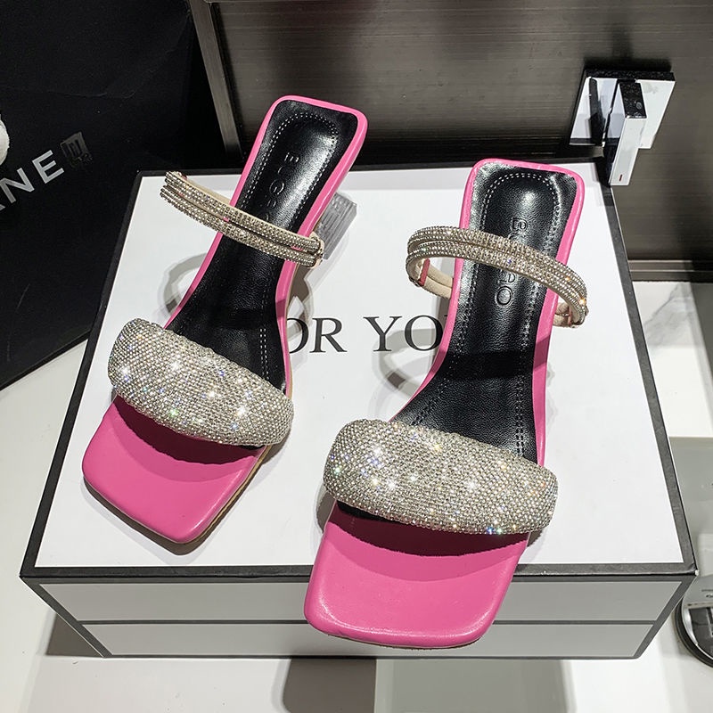 Xăng Đan Cao Gót 2022 Thời Trang Mùa Hè Mới Dễ Phối Đồ Cho Nữ